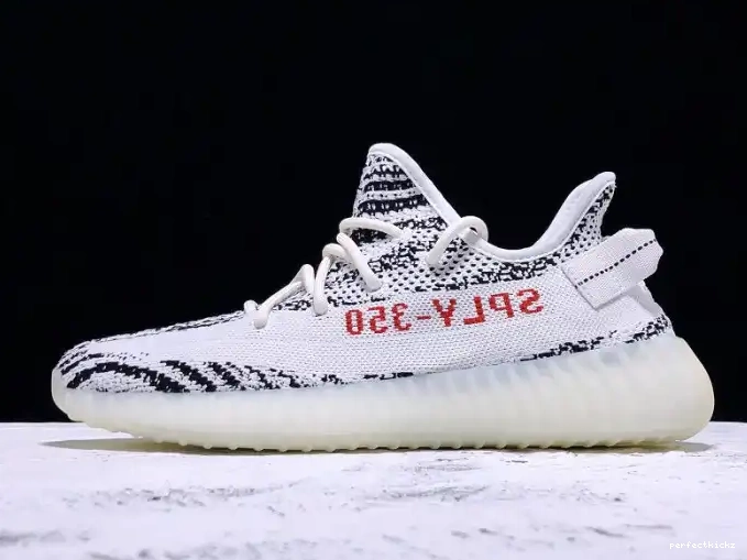 Adidas Yeezy Black Boost White V2 CP9654 350 Zebra 0529
